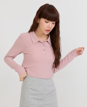 短版針織POLO衫