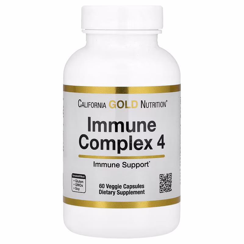 California Gold Nutrition, 機體抵抗複合物 4 素食膠囊，60 粒